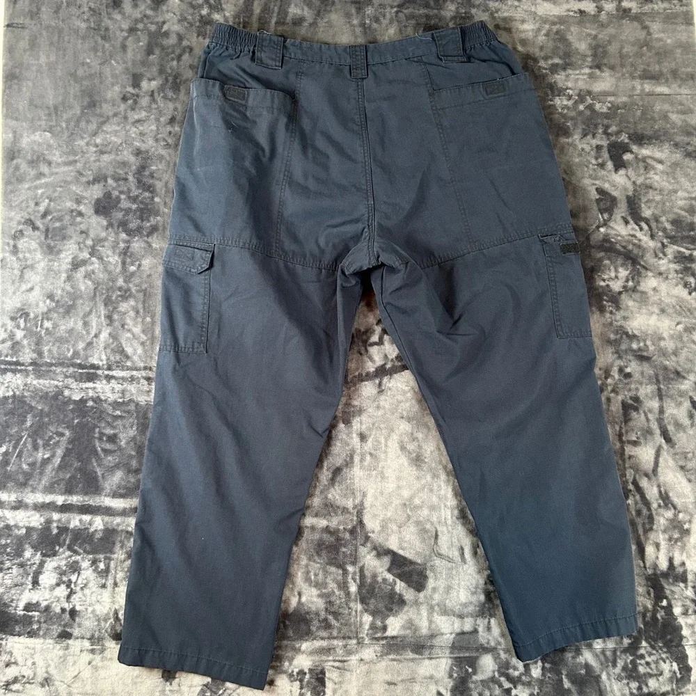 Propper‎ Cargo Tactical Pants Mens 44 Navy Blue Ripstop Multi-Pocket Workwear